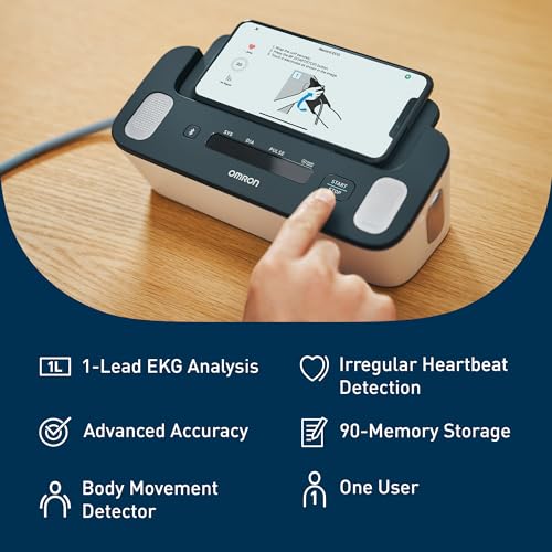 image for OMRON Complete 2-in-1 Blood Pressure Monitor + EKG for Home Use & Uppe