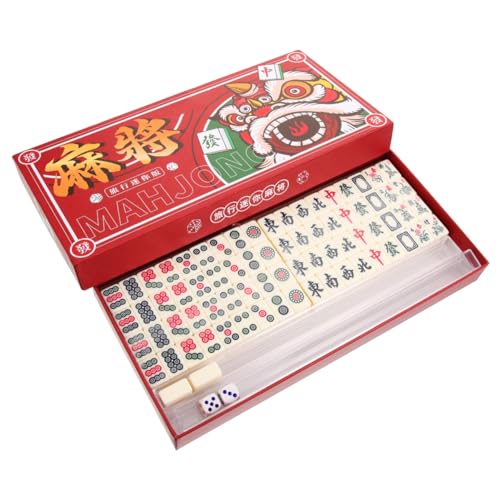 Mahjong chinois de voyage : mini kit portable BESPORTBLE pour bar