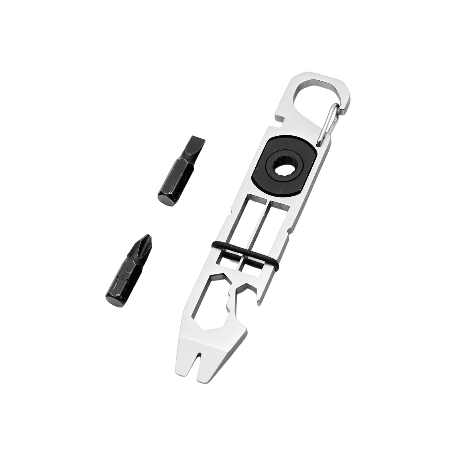 Multitool Alloy Keychain Bottle Opener Keychains Clip Holder Keychains Clip Hook Outdoor Camping Buckle Keychain Multifunctional Pocket Tool
