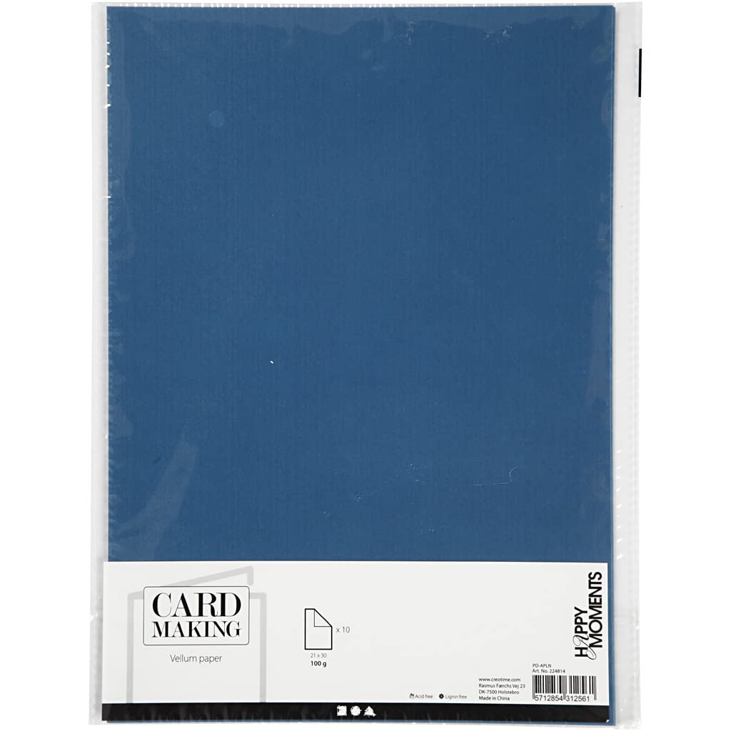Happy Moments Vellum Paper and cellophane, Light Blue, One Size