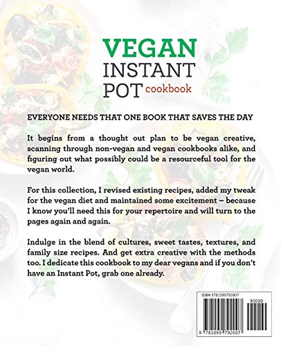Vegan Instant Pot Cookbook for Beginners: Delicious, Quick & Easy Vegan Recipes for Your Instant Pot with 7-Day Meal Plan (vegan cookbook)