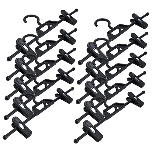 PRETYZOOM 10Pcs Non Slip Plastic Pants Clips for Underwear Storage Retractable Household Hanger for Wardrobe Easy to Use and Clean for Drying and Organizing Clothes