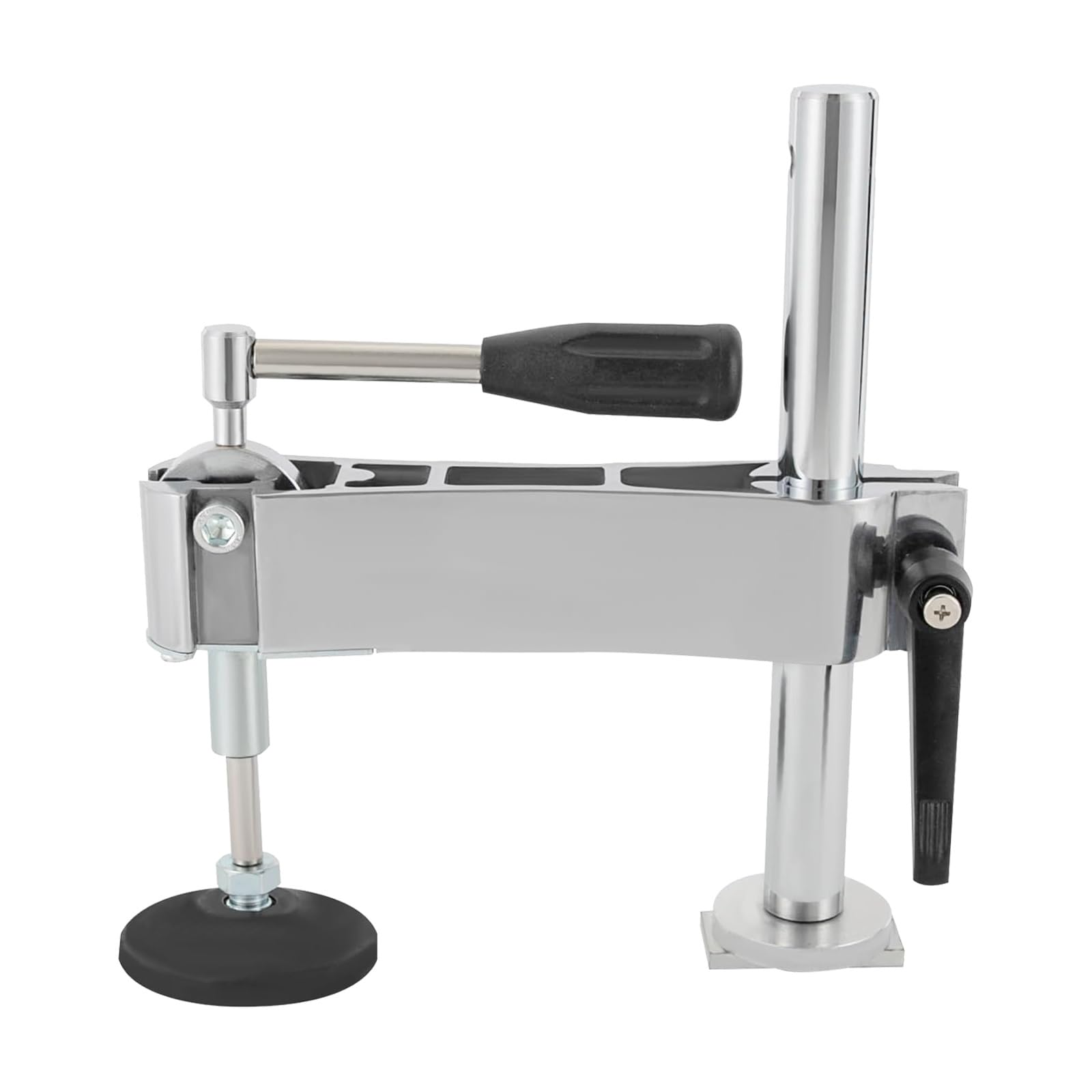 Prensa para Sierra de Mesa, Prensa excéntrica Manual con Placa de Goma Ajustable, Sierra de Panel de Mesa Deslizante, Dispositivo de Placa de presión, para Espesor de Madera Inferior a 8 cm