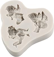 Vista 9 de Sijiangmold Molde de fondant de ángel para bebé, moldes de silicona para decoración de pasteles de bebé, decoración de pasteles, decoración