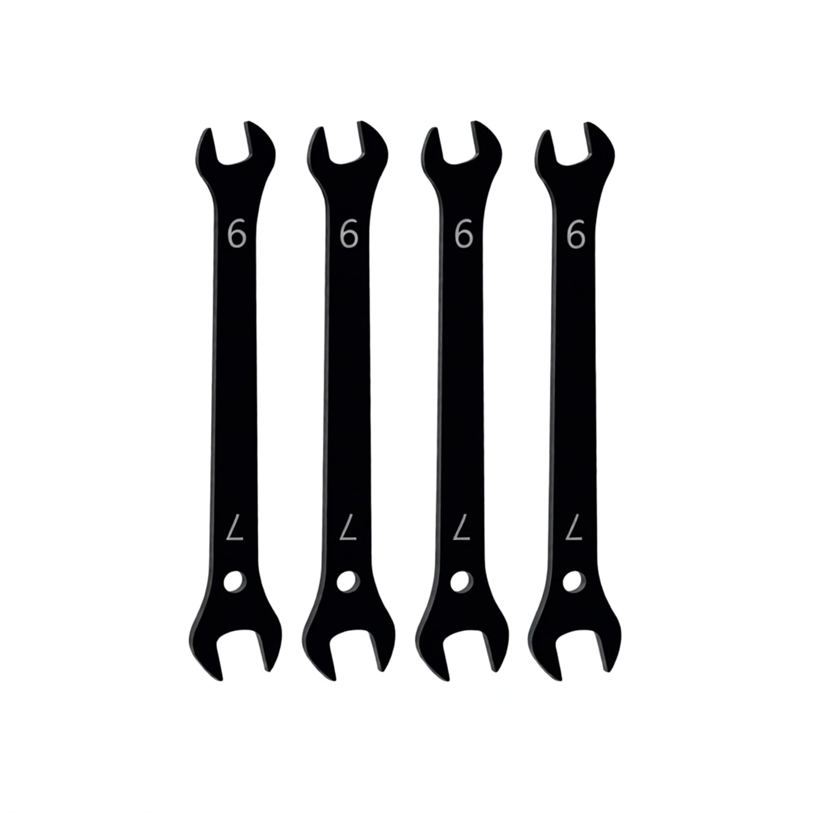 Mandouer 6mm x 7mm Double Open End Spanner, Thin Carbon Steel Wrench