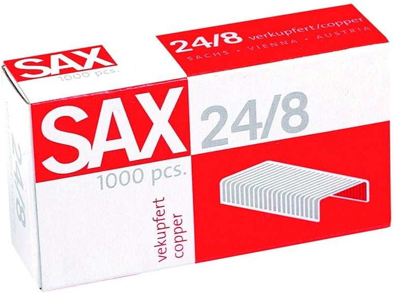Sax Design 1-248-01 Sax Staples 24/8 Pack of 1000