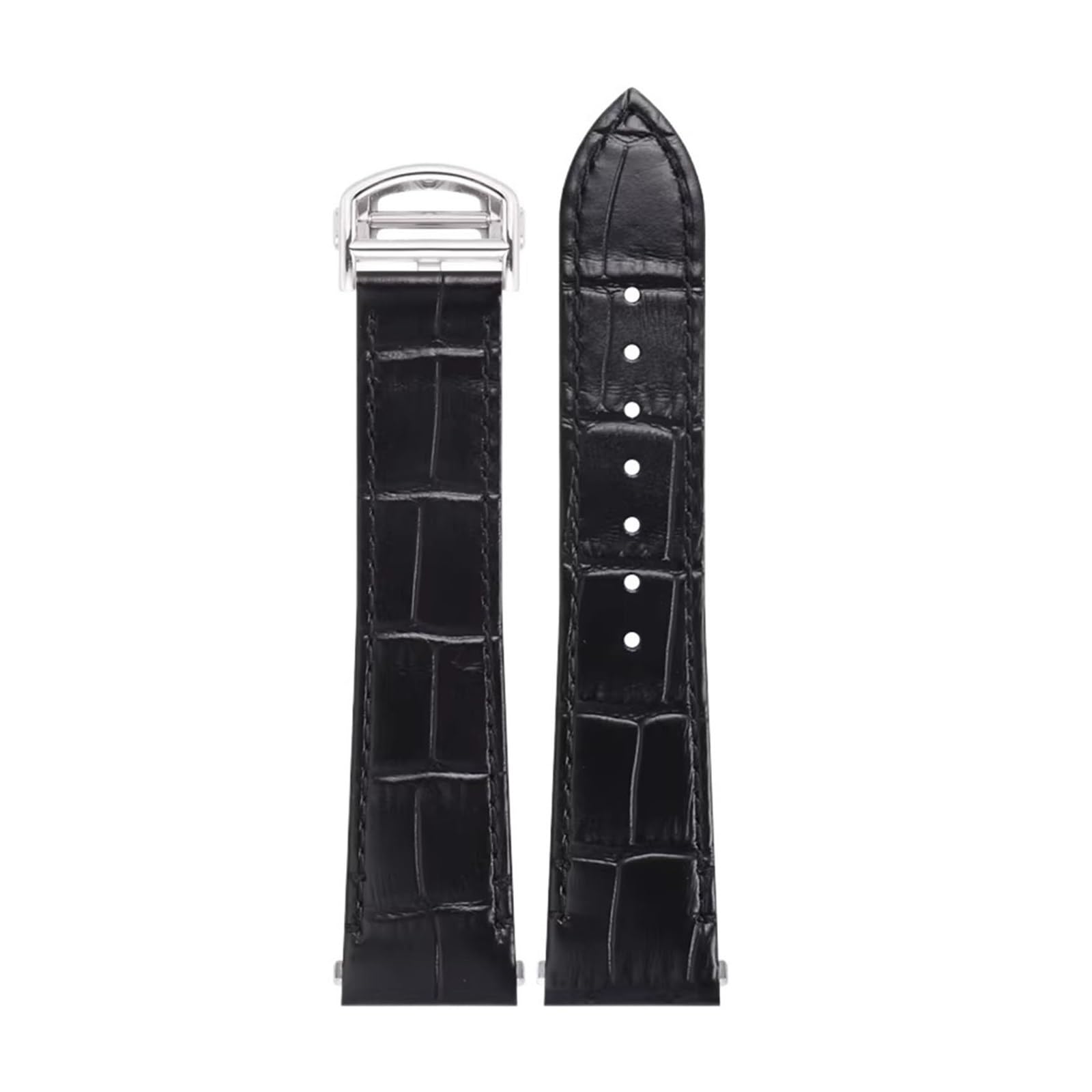 Compatible con Cartier Santos WSSA0009 WSSA0010 WSSA0029 Correa de cuero de liberación rápida 19 mm 21 mm Correa de reloj Negro marrón azul