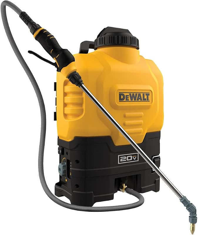 Dewalt 190681 20V MÁX. 4 galones. Kit de pulverizador de mochila inalámbrico de iones de litio (2 Ah)