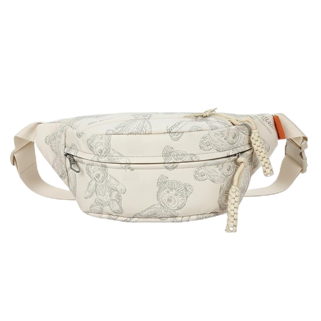 Kraptick Waist Bag, Fanny Pack & Crossbody Bag for Travel, Hiking & Gym, Waterproof & Lightweight Belt Bag, Adjustable Money Belt & Waist Pouch for Men & Women (MFP1485)