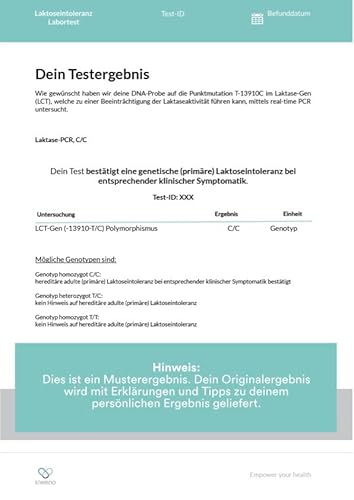 Laktose Intoleranz Test mittels Wangenabstrich