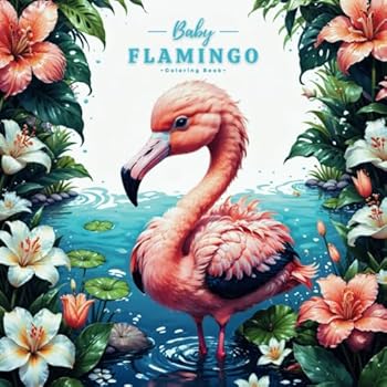 Baby Flamingo Coloring Book: Cute Pink Flamingo Coloring Pages For Flamingo Lovers, With 40 Adorable Illustrations.