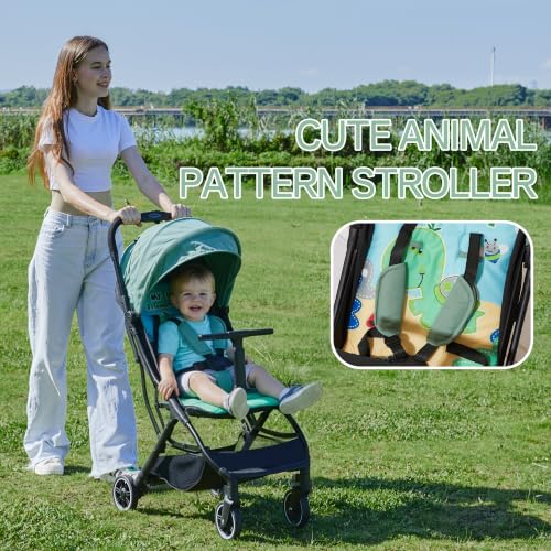 Image of Cool Kids Superb Lightweight Travel Stroller, Compact One-Hand Fold Buggy | Need an airplane approved toddler stroller? Slide folded turtle pram like rolling luggage through airport security.