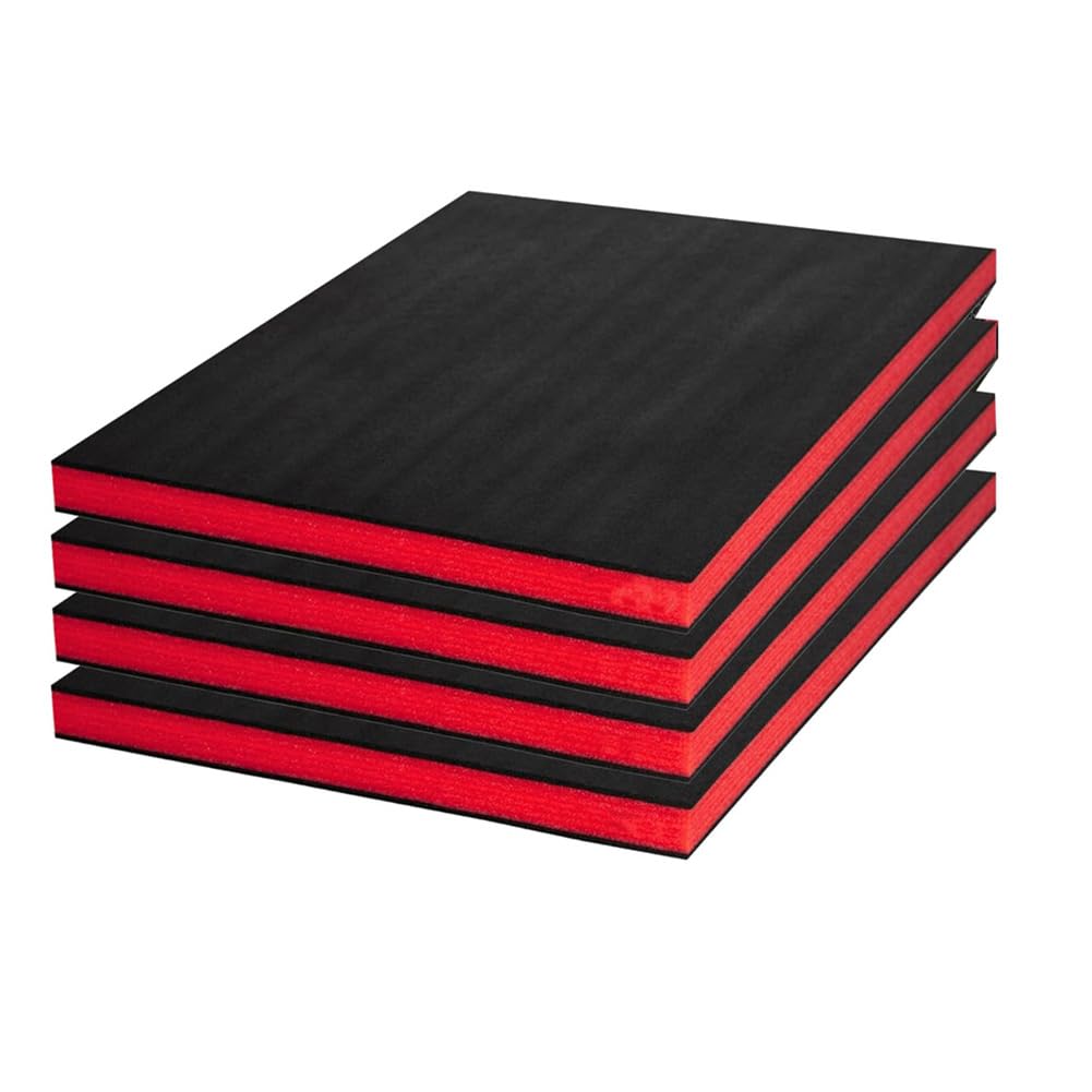 IJSDNVJNDX Polyethylene Storage Sheets for Toolbox Hard Case, 4 Pack 16x12x1 Inch,Foam Inserts, Tool Box Foam