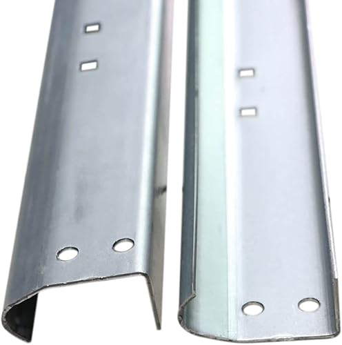 Miniatura 6 de Reemplazo de riel vertical para puerta de garaje, un juego de soporte vertical izquierdo y derecho para puerta de garaje de 7 pies de alto, rieles