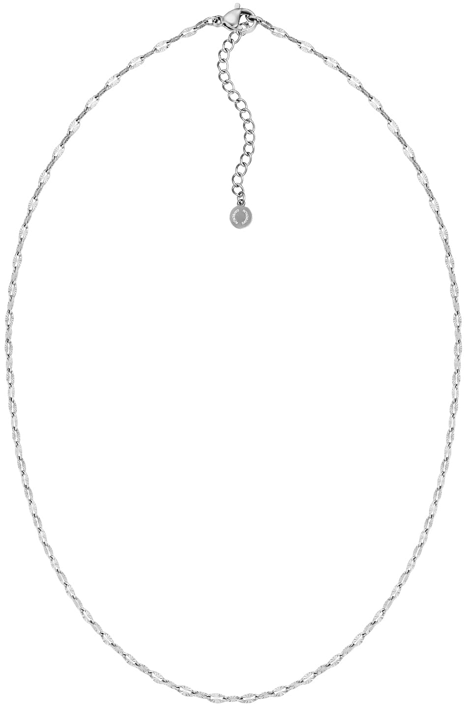 Collana a catena sottile in corda francese placcata oro 18 carati, gioielli minimalisti da donna, collana a catena intrecciata (due colori) - Italia