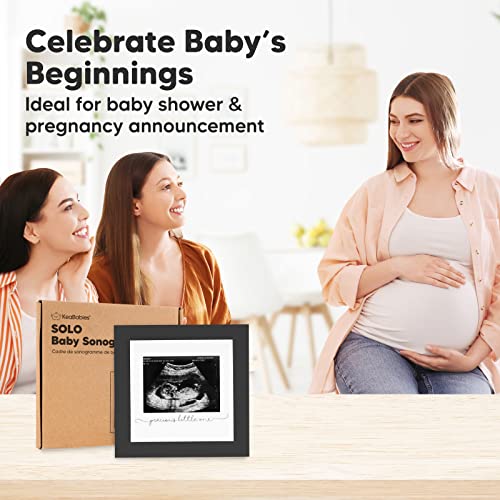 Baby Sonogram Picture Frame - Modern Ultrasound Frame For Mom To Be - Pregnancy Announcement Sonogram Photo Frames - Gender Reveal For Expecting Parents - First Time Dad Gifts (Onyx Black) #TOP5