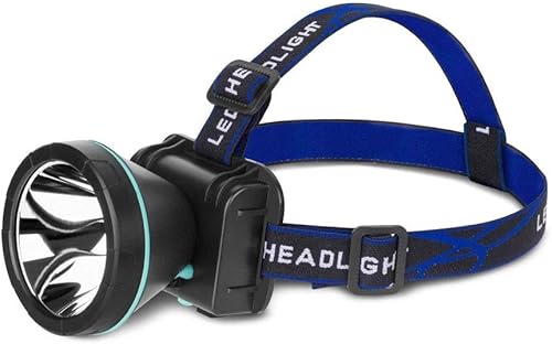 LUKEO - Linterna frontal LED de alta luminosidad con zoom, linterna de cabeza impermeable, linterna de cabeza para pesca, caza, campamento, lámpara