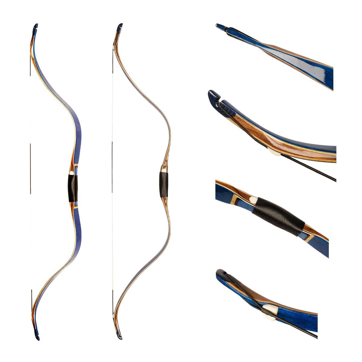 AF Archery Tatar Recurve Bow, 54" Traditional Laminated Horse Bow for Mounted Archery and Precision Shooting Longbow Left Right Hand