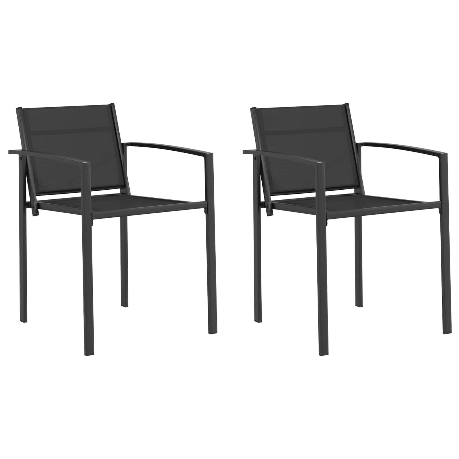 Chaises de jardin pour terrasse moderne lot de 2 fauteuils repas extérieurs repas au soleil