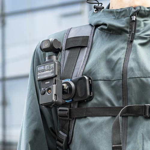Support magnétique rapide à 2 niveaux pour sangle de sac à dos compatible DJI Osmo Pocket 3