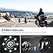 FreedConn Motorcycle Bluetooth Helmet BM2-S Flip Up Modular Bluetooth Motorcycle Helmet Voice Dial Hands-Free Call 500M 2-3 Riders FM DOT Motorcycle Helmet with Bluetooth 3.0 (X-Large, Matte Black)