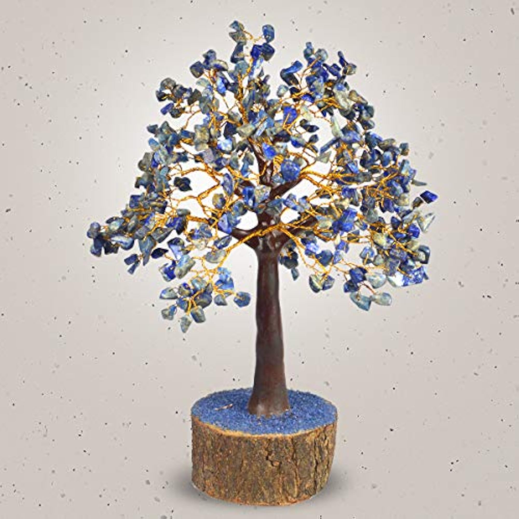 Lapis Lazuli Stone Tree Showpiece with 500 Beads