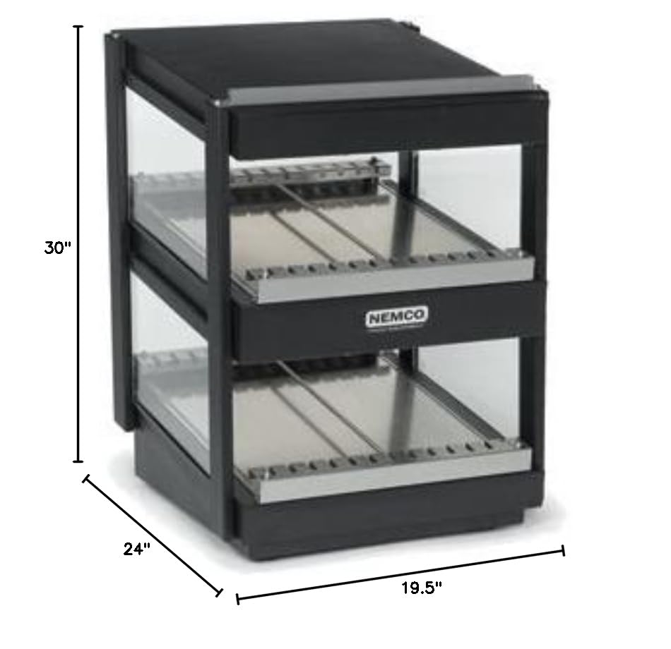 NEMCO HORIZONTAL, DUAL SHELF, 30", BLACK Model 6480-30-B
