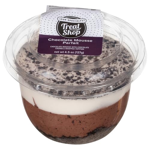 Our Specialty Chocolate Snacks Parfait Cup with Whipped Topping, Single Serve Dessert, 4.5 oz