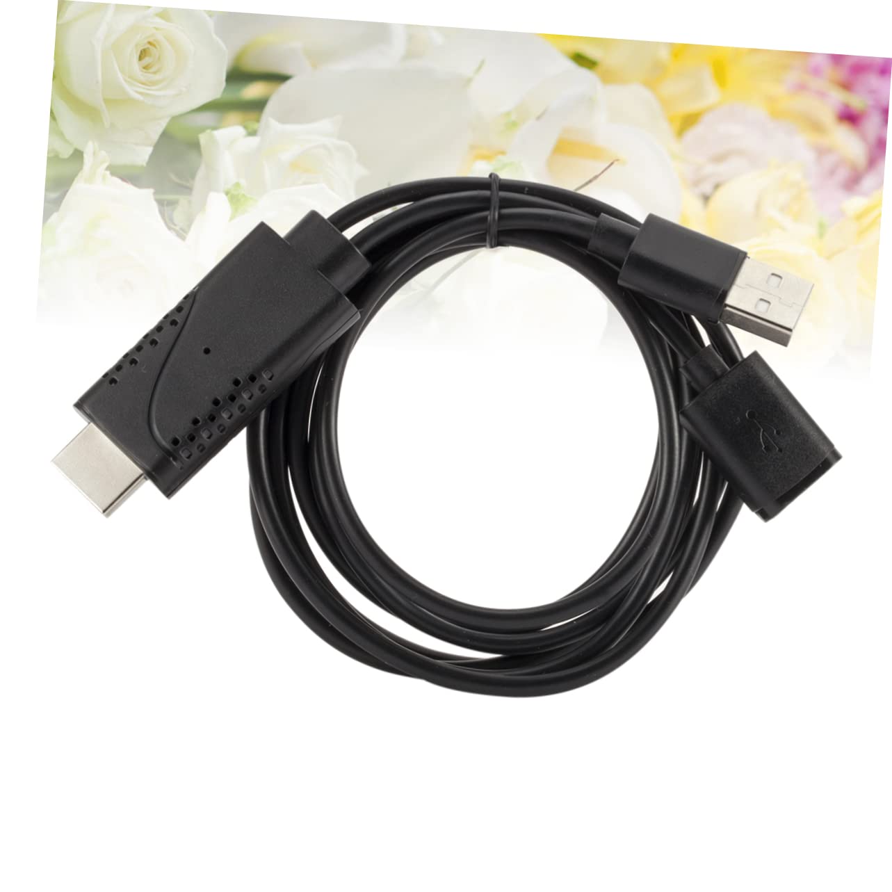 HOMSFOU 3stücke Usb Adapterkabel Für Ios Und Usb Female Zu Male Hdtv-display Ladefunktion Schwarz Kompatibel Mit Smartphones Und Tablets