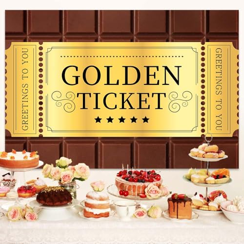 Fondo Fotográfico 7X7ft Golden Ticket para fotografía miniatura 4