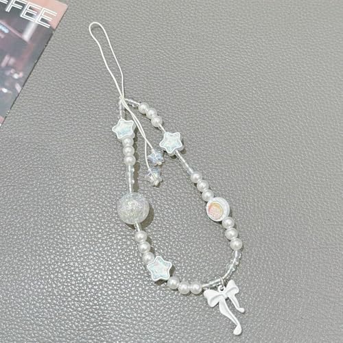 Image of Beaded Camera Wrist Strap Cute Digital Camera Charm Lanyard, Phone Wristlet Charms, Phone Chain for Camera