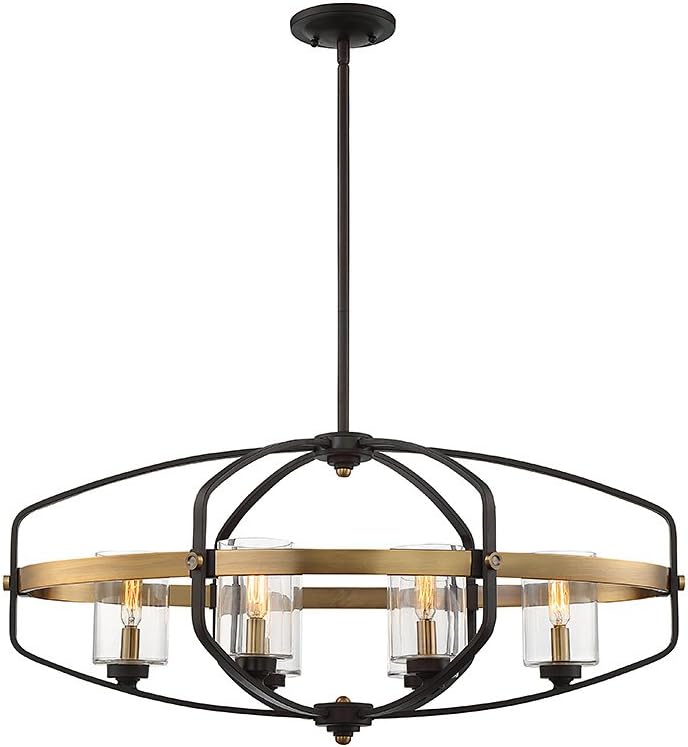 Savoy House 1-8042-6-79 Kirkland 6-Light Trestle in English Bronze and Warm Brass