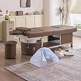 TRIO DI FUMIGAZIONE: Il generatore di vapore, il fiore all'occhiello del trio, porta il relax di una spa direttamente nel tuo salone. Con un solo tocco, puoi regolare tempo e temperatura per sessioni di vapore personalizzate. I suoi benefici? Pulizia profonda dei pori, sollievo dai dolori e benessere generale. Inoltre, l'elegante lavabo in ceramica, il rubinetto estraibile in acciaio inox e la vasca più profonda garantiscono sicurezza e comfort. Migliora i tuoi servizi con qu