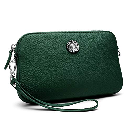 Buy YALUXE Leather Wristlets for Women Clutch Wallet Wrist Strap