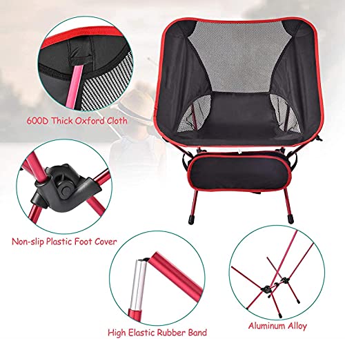 Chaise de camping portable pliable contre le mal de dos en rando