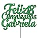 Feliz Cumpleaños Personalizado Cualquier Nombre Y Cualquier Edad Glitter Adorno De Pastel...
