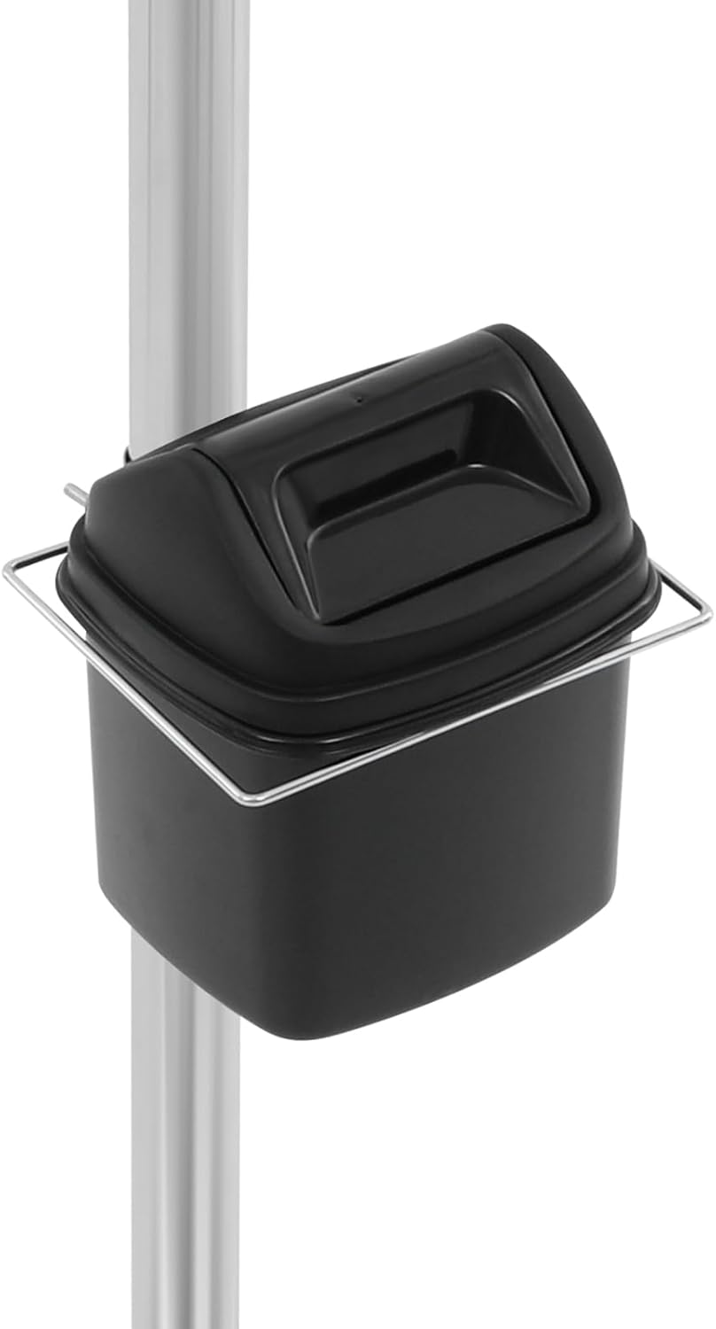 Sample Stand Display for Food, Supermarket Food Tasting Stand with Toothpick Box & Rubbish Bin Demo Stand Food Sample Display Stands for Supermarket, Bakery, Food Tasting
