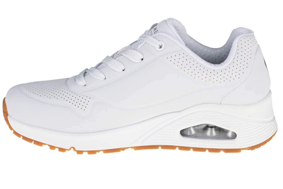 Skechers Women's White Uno Stand On Air Trainers in Size 5, Sports Direct