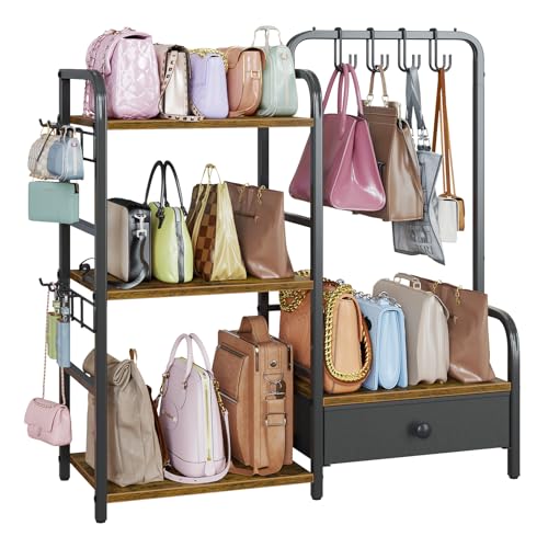 3-Tier Purse Organizer with Bottom Drawer - image 1
