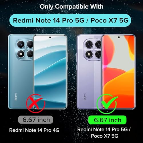 Image of ShieldTech PC Back Cover Case for Poco X7 5G | Ring Stand | Camera Protection | Blue Mobile Phone Back Cover Case for Poco X7 5G | Blue Back Cover