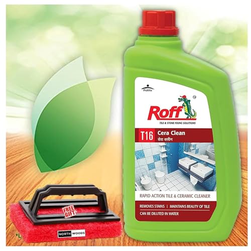 Image of Roff T16 Cera Tile Cleaner, Floor and Ceramic Cleaner, Concentrated Liquid for Tough Stains,Multi-surface Floor and Tile Cleaner 1000 ml-(Roff 32631)