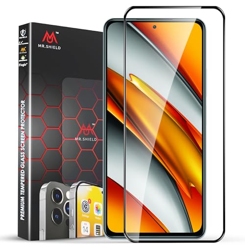 Image of Mr.Shield Top-Notch HD+ Tempered Glass Screen Protector Guard for Poco F3 and F3 GT (6.67 Inch), 9H Hardness, Military Grade Protection, Easy Installation kit