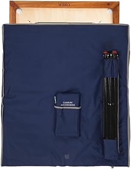 Uber Games – Premium Carrom Board Set – 33 x 33” Official Size playing board Including Carrom Men,Striker & Powder - Hardwood edges for better rebound – Made in India – Great value for all players