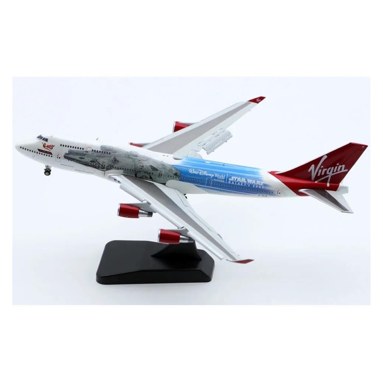 Avión a Escala 1:400 para Atlantic Boeing B747-400, Modelo de avión, Modelo de avión de aleación Fundido a presión, avión Coleccionable Adecuado para exhibición
