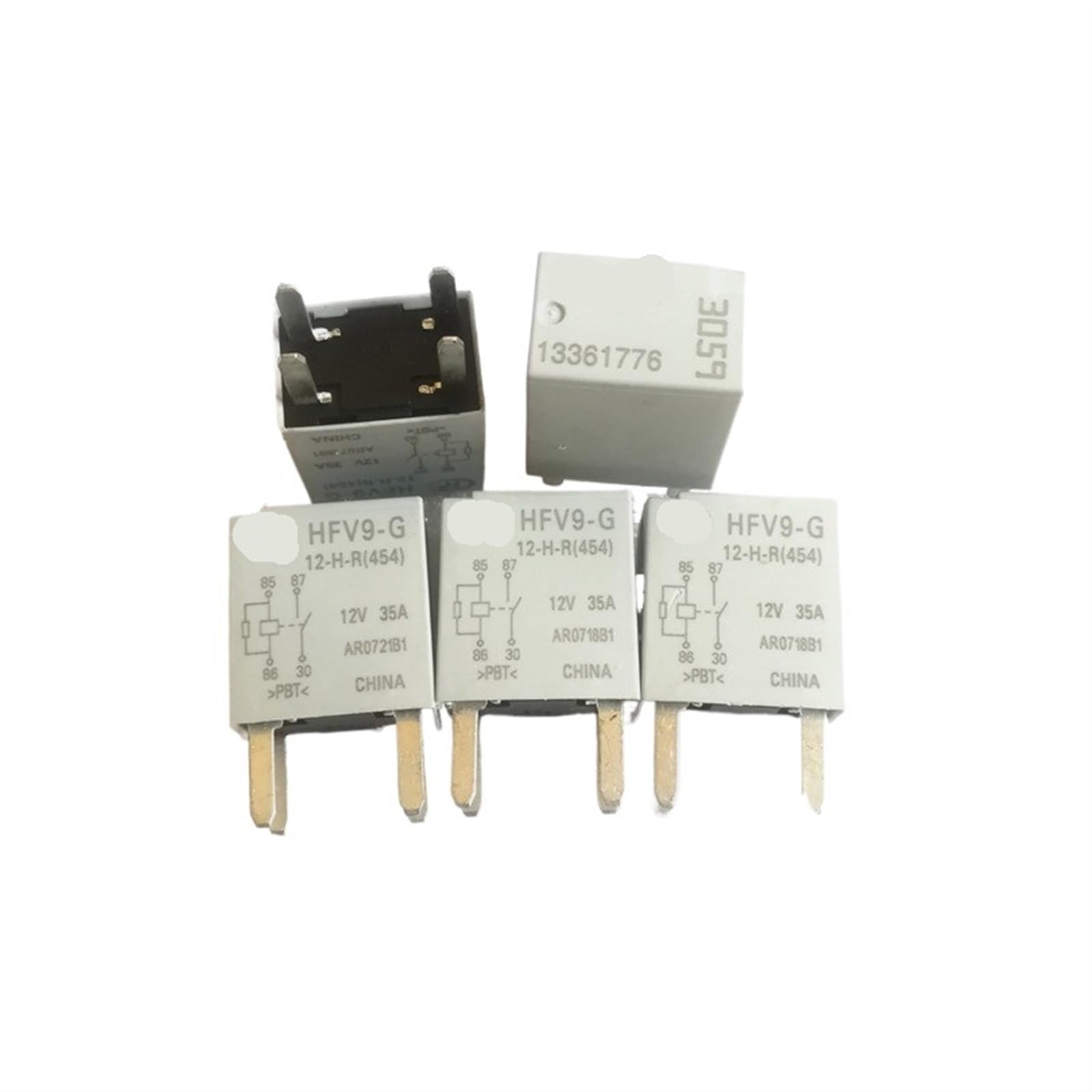 Relé electromecánico HFV9-G-12-HR de 4 pines y 12V para automatización de vehículos 2