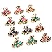 Produktbild Frcolor 12pcs Haargreifer klein Haar Klipp Greifer Strass Haarspange Braut Hochzeit Haarklammer