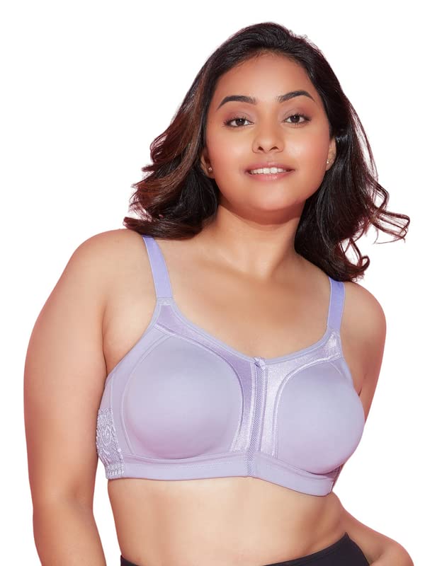 Image of NYKD NYB101 Cotton Non Padded Non Wired Full Coverage Everyday Bra M-Frame Bounce Control (Plus