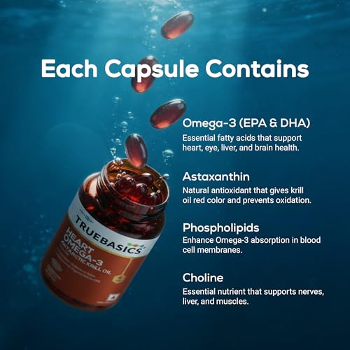 TrueBasics Heart Omega-3 Krill Oil, 30 Capsules - Image 5