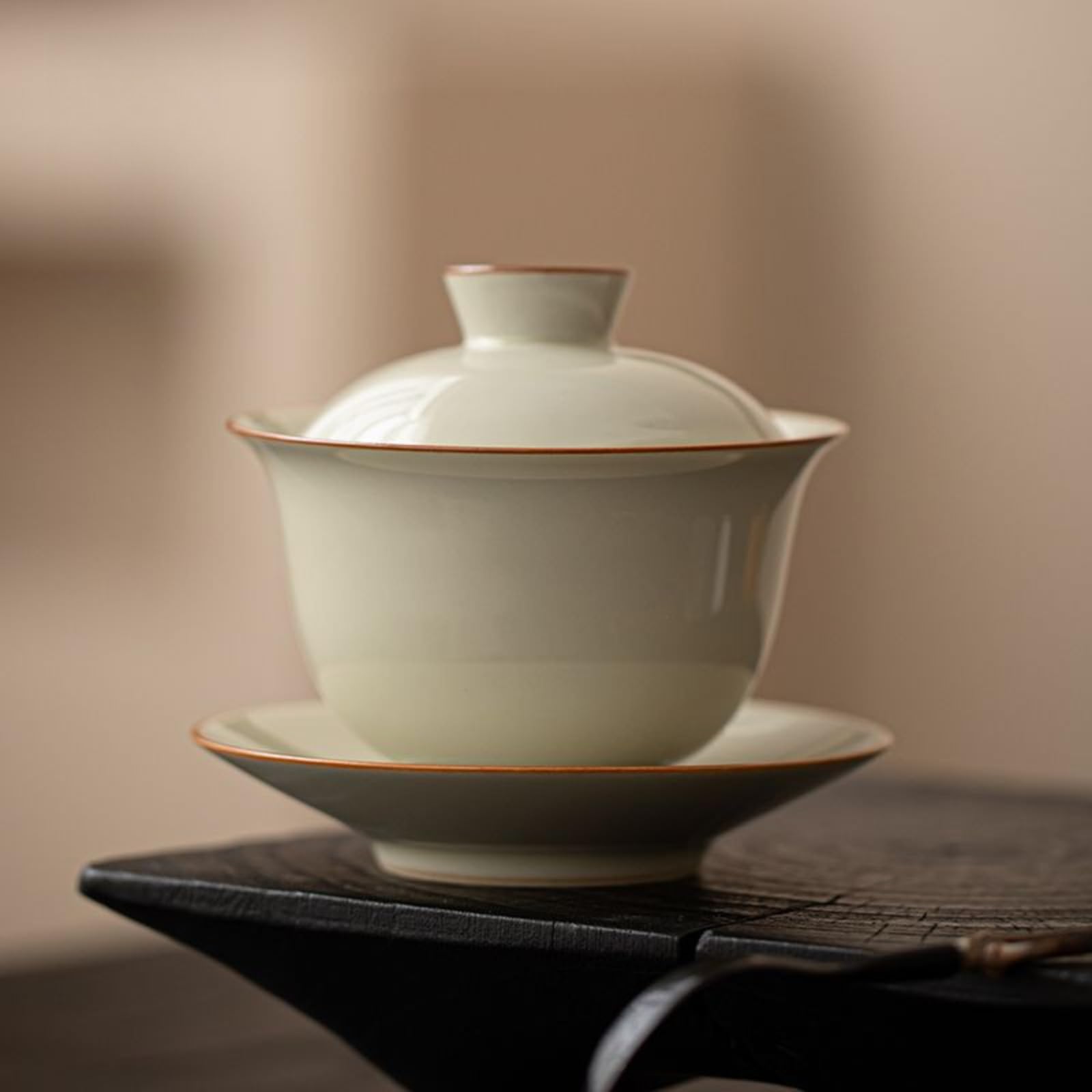 Gaiwan service à thé en céramique d'exception avec couvercle de 175 ml