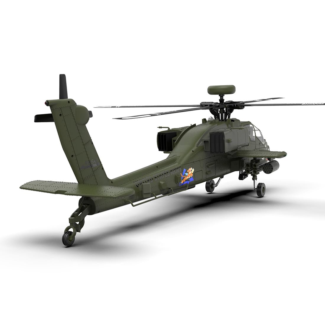 1/32 F11 AH64 RC helikopter dla dorosłych, 2,4 G, 6 CH, Flybarless lotka, 6 G/3D, helikopter zdalny, wojskowy, model zabawki, prezent -BNF